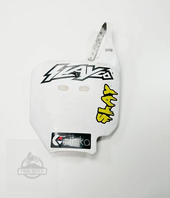 Honda CR80R CR 80 85 2001 OEM placa de matrícula delantera cubierta panel blanco Foto 1 de 2