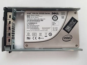 Dell Intel DC S3500 480GB 6Gbps 2.5" SATA MLC Solid State Drive SSD 334TT 018MKJ - Picture 1 of 1