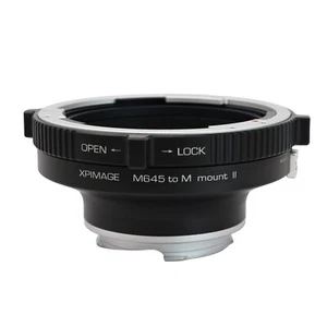 XPimage Locking Adapter for Mamiya 645 Mount Lens to Leica M LM Camera M10 M9 M8 - Picture 1 of 5