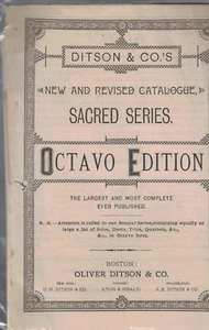 Oliver Ditson & Co Sacred Series Catalogue (80 pgs) Sheet Music - Picture 1 of 1