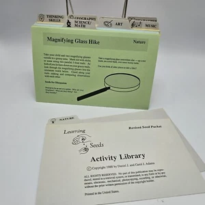 Learning Seeds Activity Library Homeschool Summer Cards Elementary Education - Imagen 1 de 7