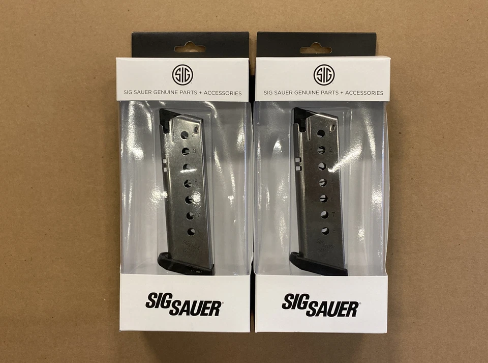 2 PACK! S*G S*UER P220 8RD 45ACP STAINLESS MAGAZINE (S*GMAG220458) - Image 1 of 1