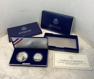 1993 Bill Of Rights Commemorative 2 Coin Proof Set - Picture 1 of 8
