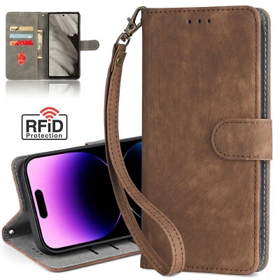 Funda tipo billetera RFID de cuero abatible para Moto G (2025)/G Power (2025)/G Stylus 5G (2024) Foto 1 de 4