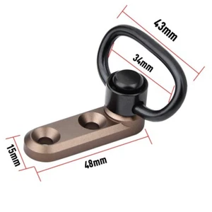 Fast Metal Sling Swivel Strap Buckle Vertical Sling Base Mount Mlok Keymod Rail - Picture 1 of 11