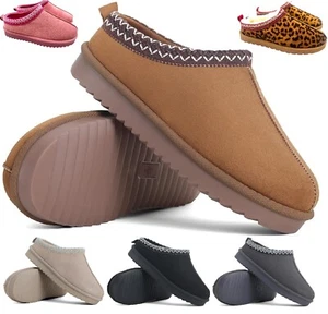LADIES WOMENS WARM FAUX FUR SNUGG SLIP ON IN OUT DOOR SLIPPERS SHOES BOOTS SIZE - Picture 1 of 56