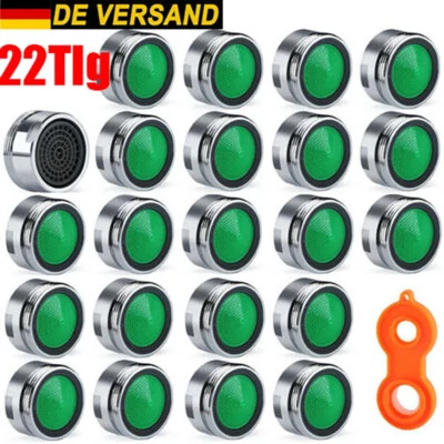 22Tlg Perlator Strahlregler M24 Wasserhahn Sieb Einsatz Mischdüse Perlatoren DE - Bild 1 von 4