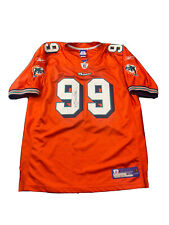 VTG Miami Dolphins Jason Taylor #99 Size 50 Orange Jersey Reebok On Field NFL