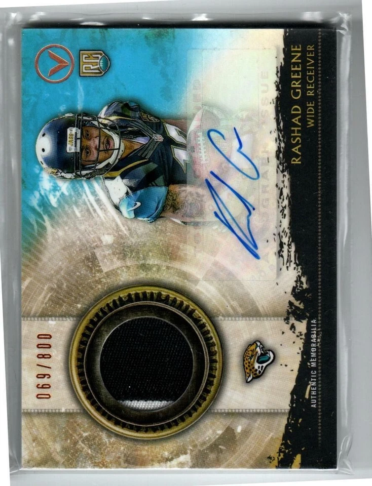 2015 Topps Valor Patch Autographs #SHARG Rashad Greene 800 (ref 163188) - Image 1 of 1