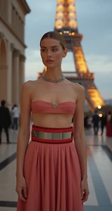 Fun Women Gold Metal Plate Hip High Waist Fashion Belt Red Elastic Waistband S M - Picture 1 of 19