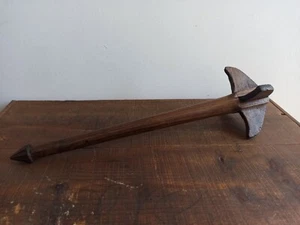PRIMITIVE WOODEN WOOD KITCHEN TOOL HAND MIXER UTENSIL EARLY 20th. - PORTUGAL - Picture 1 of 13