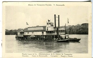 Postal Colombia Allianz Transportes Fluivales Vapor Barranquilla Alfredo Torre - Imagen 1 de 4