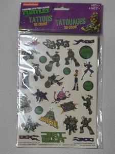 Teenage Mutant Ninja Turtles 28 Count Temp Tattoos 2013 TMNT Nickelodeon SEALED - Picture 1 of 12