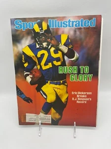 Sports Illustrated 17 dicembre 1984 ERIC DICKERSON Breaks O.J. Record dei Simpson - Foto 1 di 3