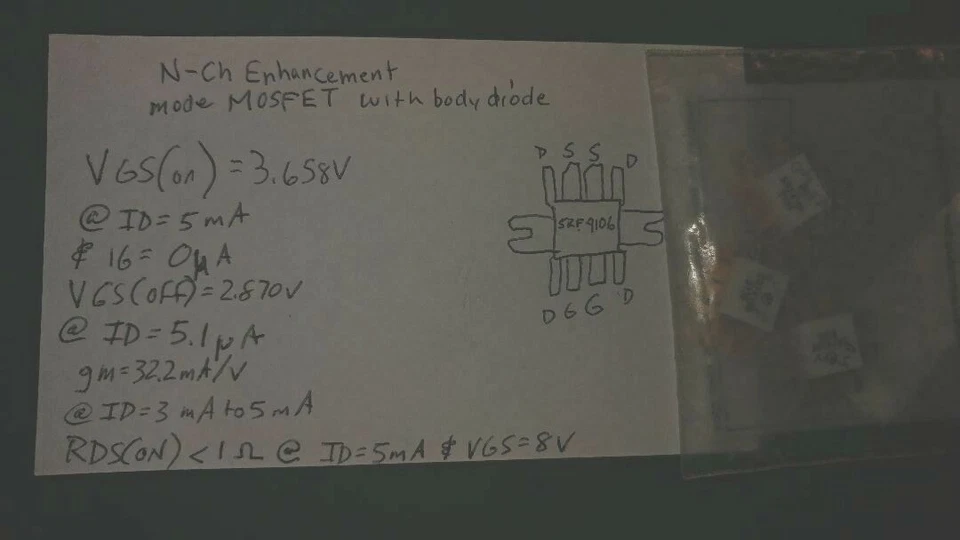 SRF4106 DUAL N CH MOSFET NOS - Image 1 of 1