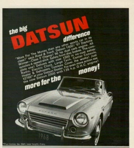 1968 Datsun 1600 2000 Daytona Winner F-Class Champ 135hp Original Print Ad - Picture 1 of 2