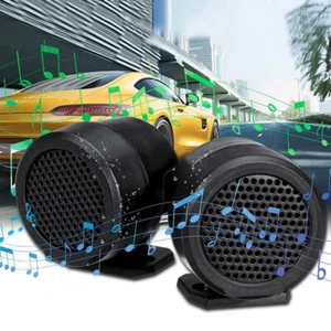 1Pair 500w Car Power Built-in Crossovers Auto Loud Speaker Dome Tweeter - Foto 1 di 12