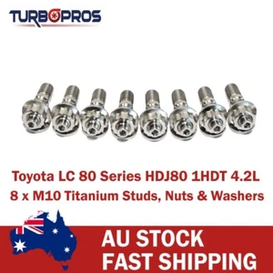 Titanium Turbo Charger Stud Kit For Toyota LandCruiser 80 Series HDJ80 1HDT 4.2L - Bild 1 von 2