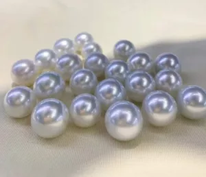 Highest grade silver blue 14-15mm Australian south sea pearl loose - Bild 1 von 2