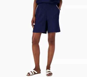 Cuddl Duds Crepe Knit Resort Short - Oxford Navy - Large - NEU - A586202 - Bild 1 von 2