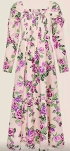 Monsoon Rita Sommerkleid Sommerhaus gerafft Blumen UK 22 neu mit Etikett elfenbeinfarben bunt - Bild 1 von 8