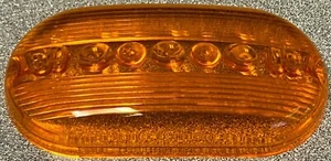 77-556 SIGNAL-STAT AMBER LENS, OVAL, 2" X 4", NEW - Picture 1 of 3