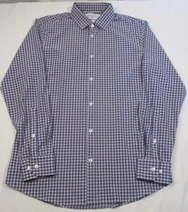Mizzen Main Shirt Mens Large Trim Fit Multi Leeward Dress Performance Preppy - Picture 1 of 3