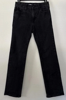 Old Navy Boys Denim Jeans 14 Black Straight Built In Flex 28x27 Boot Cut Classic - Image 1 of 4