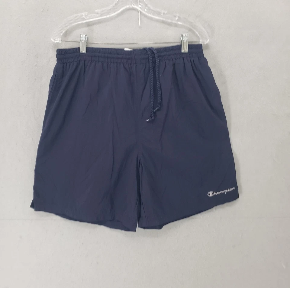 Pantalones Cortos de Natación Champion Para Hombre Grandes Azul Marino Cordón Malla Forrados Logo Atléticos Foto 1 de 4