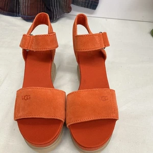 UGG Sandalen Aussie Walker Rost Wildleder Größe 7 Top Zustand nie getragen! - Bild 1 von 5
