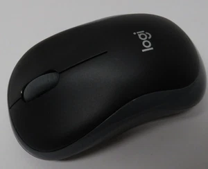 Logitech Wireless Mini Mouse M185 Gray W/ USB Dongle M/N: M-R0061 On/Off Button  - Picture 1 of 3