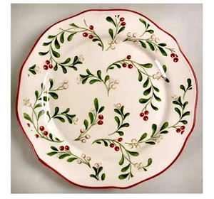 4 NEW IN BOX Better Homes & Gardens “Mistletoe” Salad Snack Accent Plates - Picture 1 of 5
