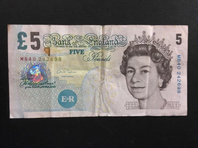 Great Britain 5 Pounds 2002 Crisp - Image 1 of 2