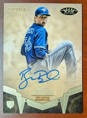 2019 Topps Tier One Break Out AUTO /250 Ryan Borucki #BA-RB Rookie Auto RC - Image 1 of 2