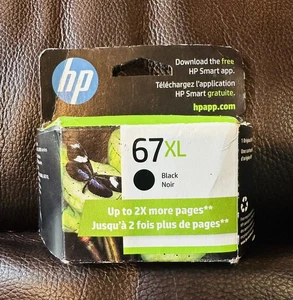 HP 67XL schwarze Tintenpatrone neu Ablaufdatum NOV/2026 versiegelt - Bild 1 von 6