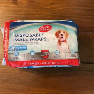 Simple Solutions Disposable Male Wraps 12 Pack  Size Small - Picture 1 of 2