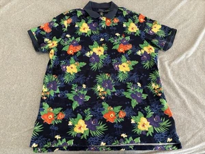 Polo Ralph Lauren Colorido Floral Hawaiano Manga Corta Camisa Para Hombres XXL 2XL - Imagen 1 de 5