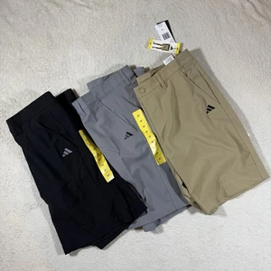 Pack Of 3 adidas Men's Golf Short Regular Fit Elastic Waistband Zip Lightweight - Picture 1 of 9