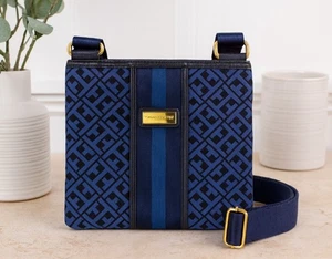 Tommy Hilfiger Bandolera Firma Azul Cartera Correa Ajustable Bolso de Hombro - Imagen 1 de 7
