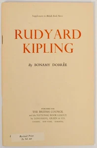 Bonamy DOBREE / RUDYARD KIPLING 1st Edition 1951 #146967 - Picture 1 of 1