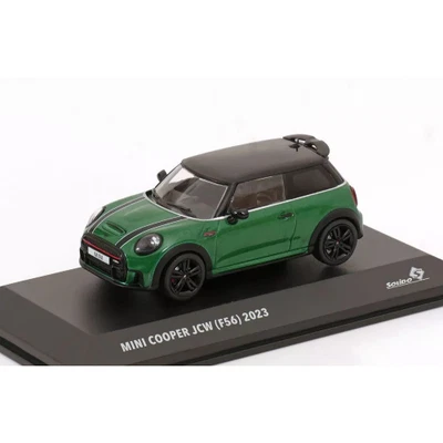 MINI COOPER JOHN WORKS 2023 BRITISH RACING GREEN 1:43 Solido Auto Stradali Model - Immagine 1 di 3