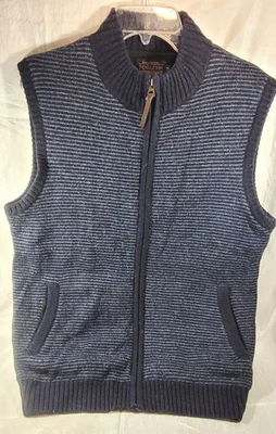 Pendleton Men's Washable 100% Shetland Wool Striped Vest - Blue - M - Image 1 of 4