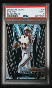 2024 Leaf Metal Football Cj Carr Black Notre Dame Fighting Irish 2/6 RC SP PSA 9 - Picture 1 of 2