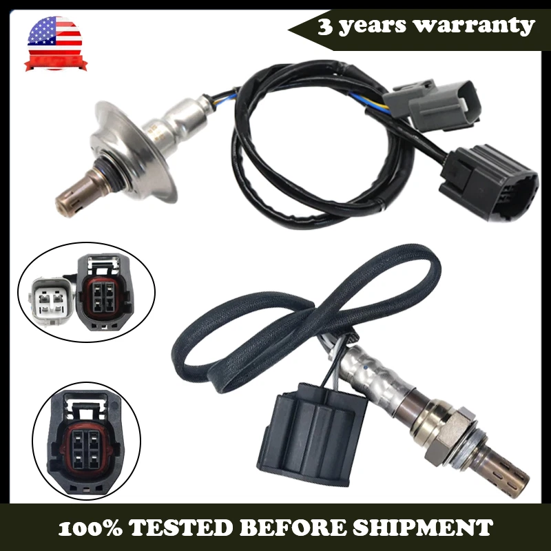 Sensor de oxígeno superior + inferior 2 piezas para Mazda 3 2,3 L L4 turboalimentado 2010 2012 2013 Foto 1 de 4