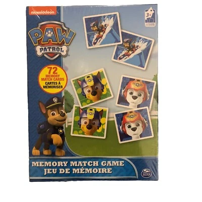 Paw Patrol Memory Match Game by Spin Master sealed chase is on the case - Image 1 of 2