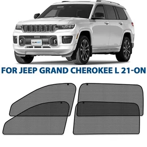 Car Shades for Side Windows Sunshade Protector for 21-25 Jeep Grand Cherokee L - Picture 1 of 7