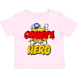 Inktastic Grandpa Is My Hero Toddler T-Shirt Fathers Day Kids Superhero Comic - Picture 1 of 9