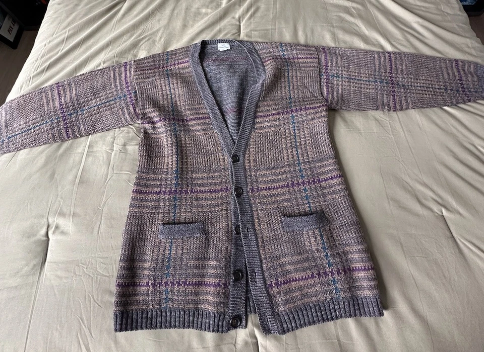 Cárdigan Neiman Marcus Vintage 100% Lana Virgen Foto 1 de 1