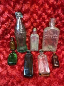 Lot of 8 Vintage/Old/Antique/ Bottles 100 Year Old Coca Cola Bottle Dec 25 1923 - Picture 1 of 16