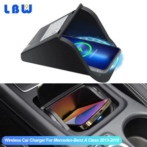 Wireless Car Charger 15W Fast Qi Charging Fit For Mercedes-Benz A Class 2013-18 - Picture 1 of 12